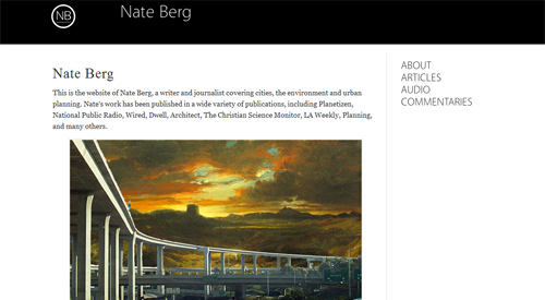 Nate Berg Journalist website