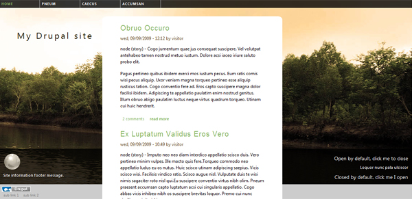 Earthish Drupal theme